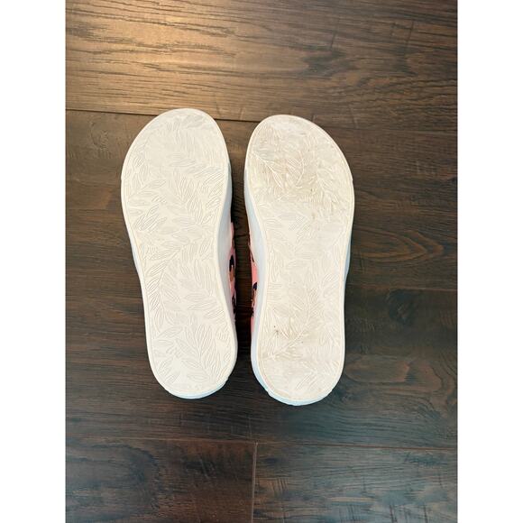 Lilly Pulitzer Julie Seeing Spots Pink Blossom Leopard Canvas Slip On Size 7 - Picture 5 of 5